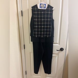 Tory Burch “Betsy” jumpsuit size small in black